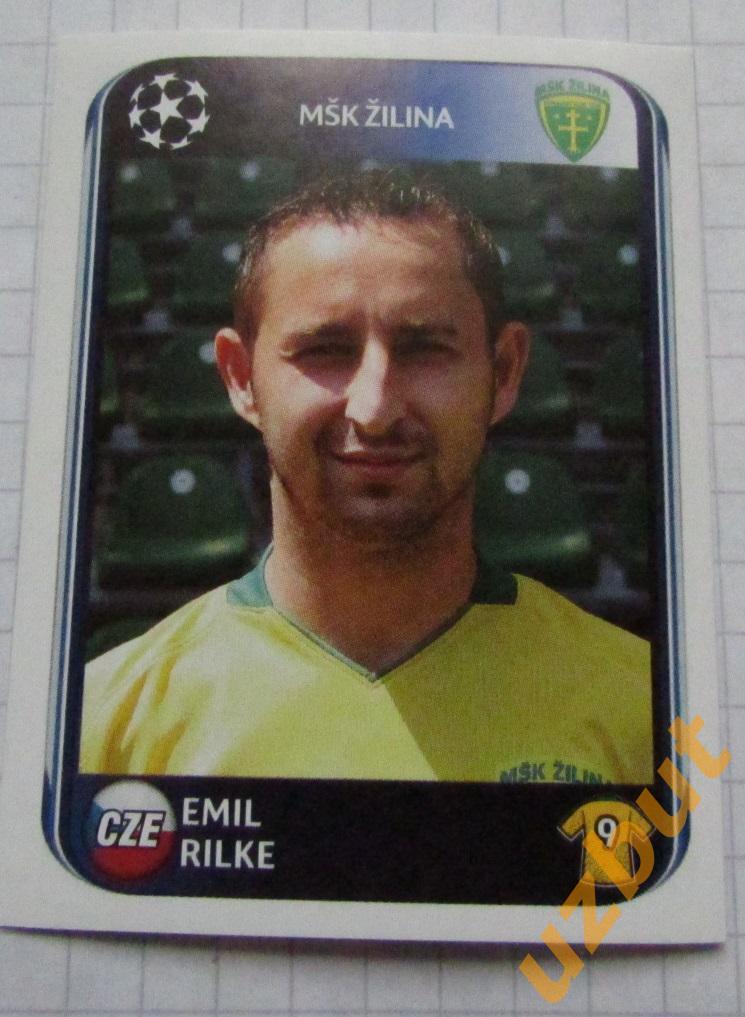 Наклейка № 405 Emil Rilke FC Zilina Panini ЛЧ 2010-2011