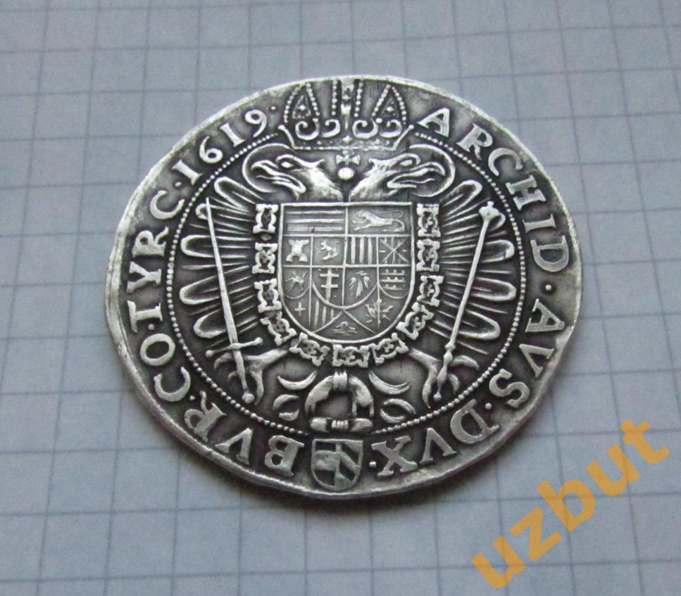Копия редкой монеты Талер 1619 Фердинанд 2 Австрия 1