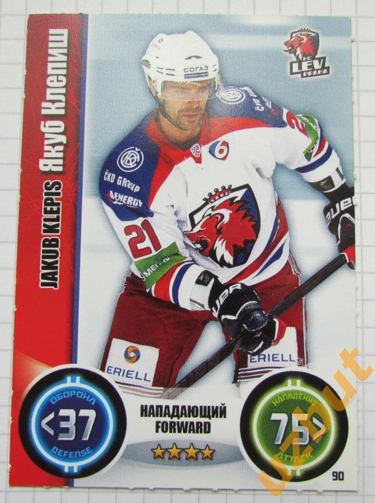 Карточка Клепиш ХК Лев КХЛ 2013-2014 Topps