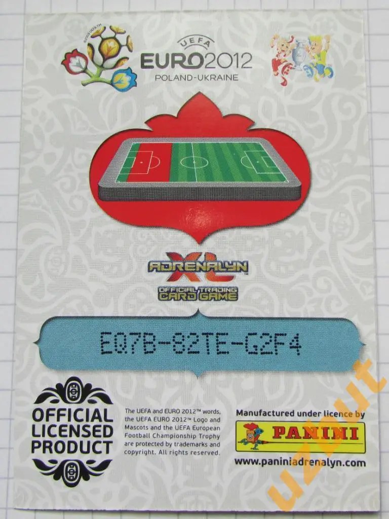 Карточка Игнашевич Россия PANINI Чемпионат Европы 2012 Adrenalyn XL 1