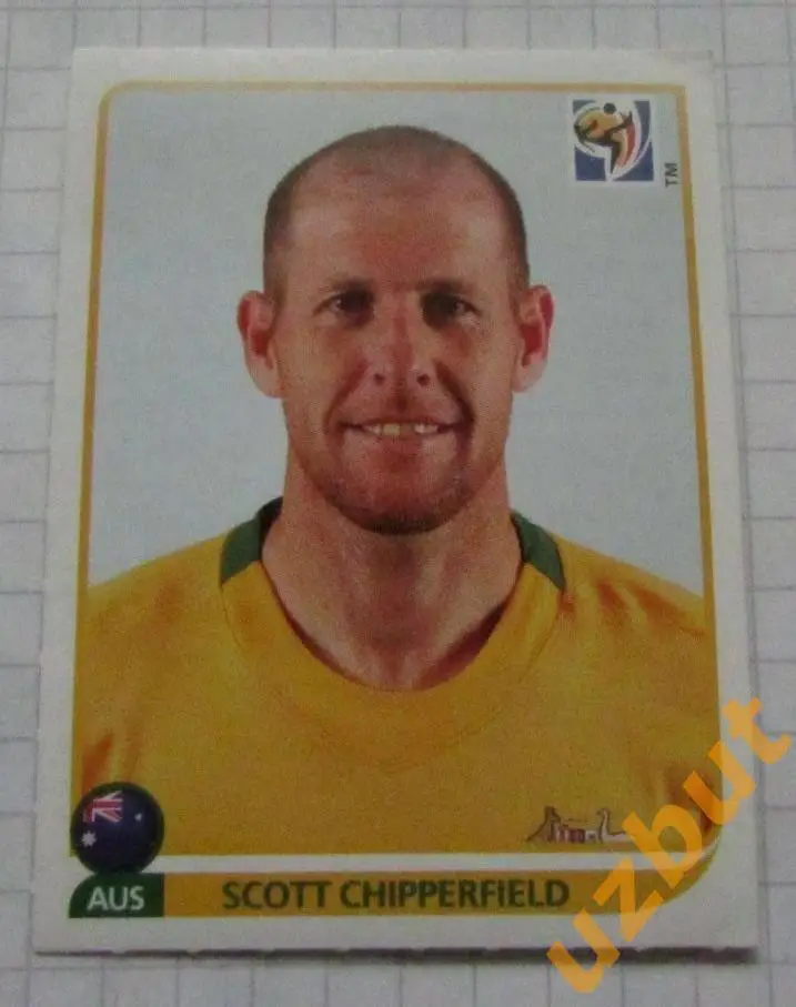 Наклейка № 280 Скотт Чипперфилд Австралия Чемпионат мира по футболу 2010 Panini