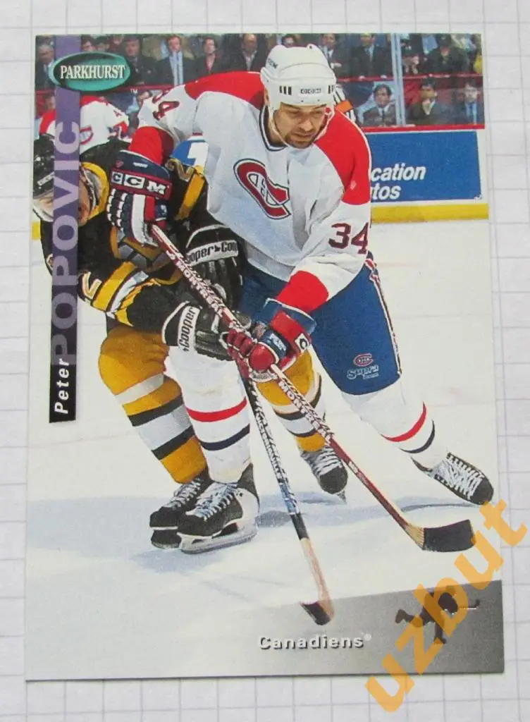 Карточка НХЛ Петер Попович Монреаль Канадиенс # se 86 Peter Popovic 1994