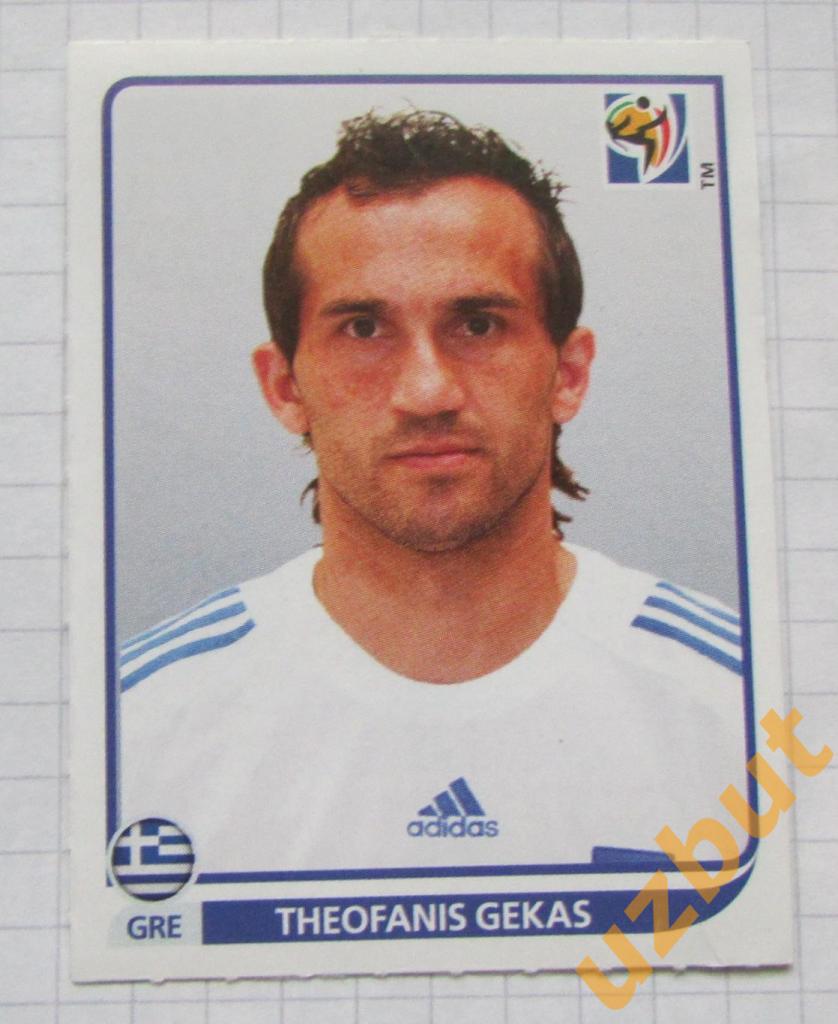 Наклейка № 179 Теофанис Гекас ГрецияЧемпионат мира по футболу 2010 Panini (2)