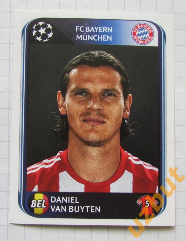 Наклейка № 282 Daniel van Buyten FC Bayern Panini ЛЧ 2010-2011 (2)