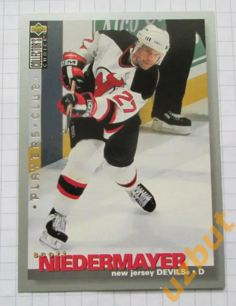 Карточка НХЛ Скотт Нидермайер \ Нью-Джерси Девилз \ № 3 Upper deck 1995