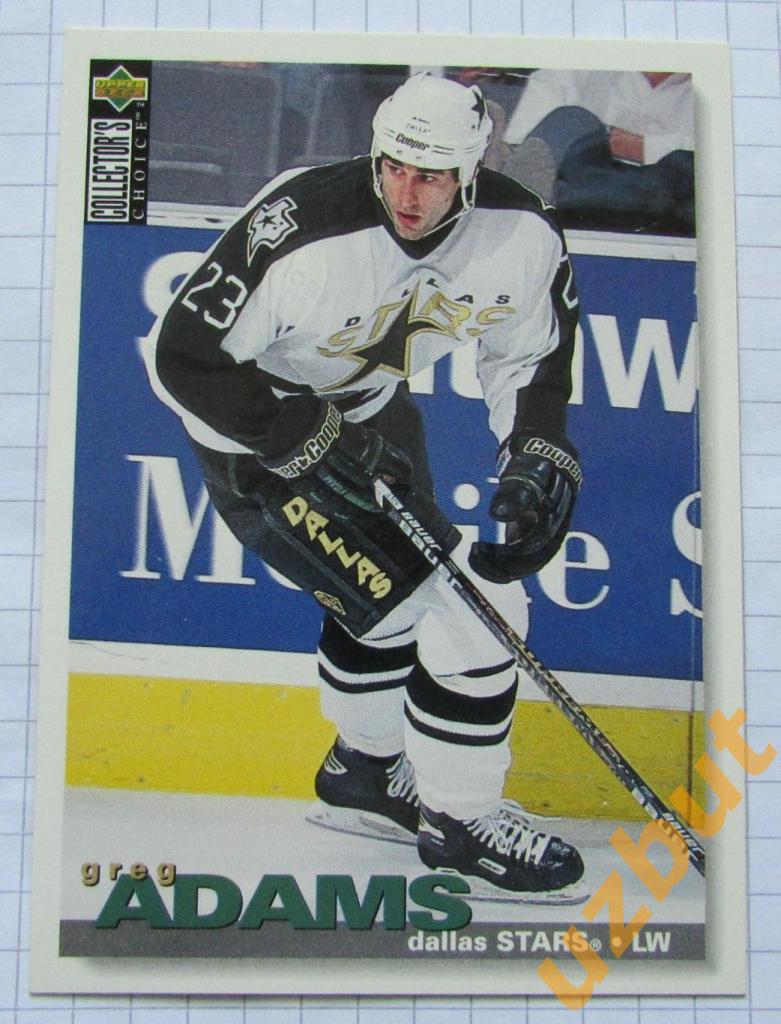 Карточка НХЛ Крэйг Адамс \ Даллас Старз \ № 286 Upper deck 1995