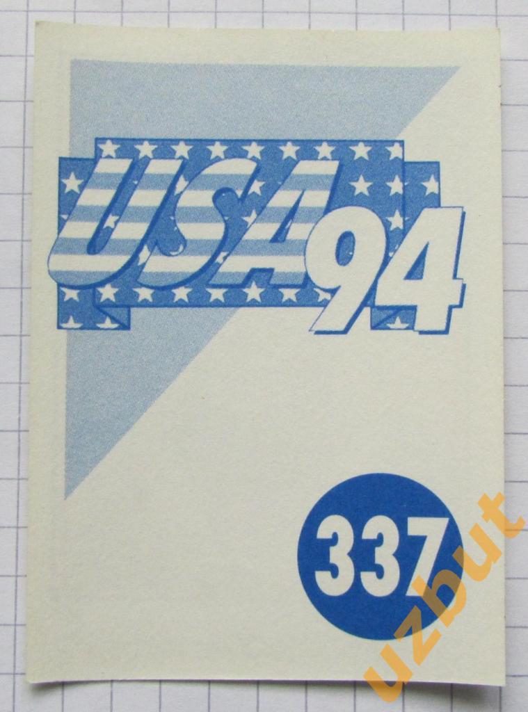 Наклейка Ян Оге Фьёртофт Норвегия № 337 Euroflash ЧМ 1994 США 1
