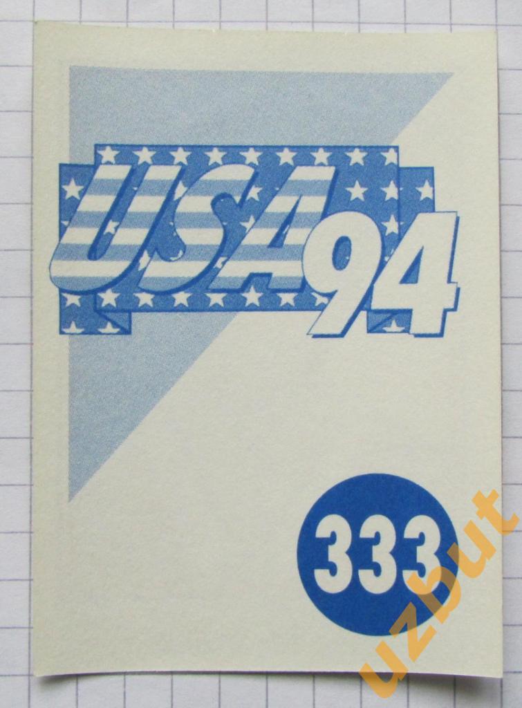 Наклейка Эрик Мюкланд Норвегия № 333 Euroflash ЧМ 1994 США 1