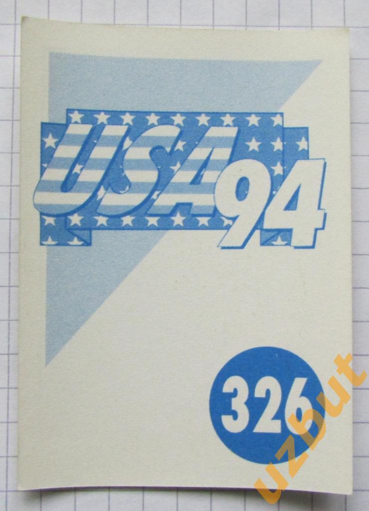 Наклейка Роджер Нилсен Норвегия № 326 Euroflash ЧМ 1994 США 1