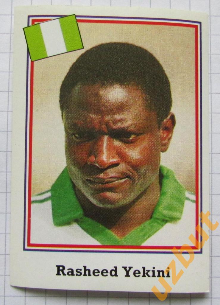 Наклейка Рашиди Йекини Нигерия № 278 Euroflash ЧМ 1994 США