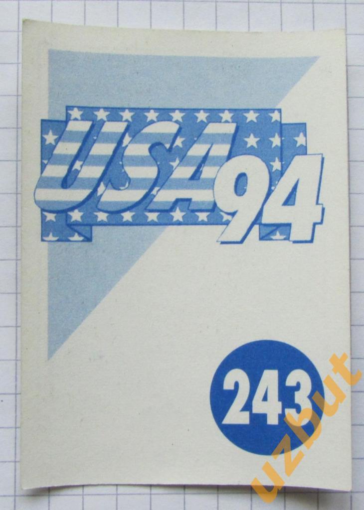 Наклейка Костас Антониу Греция № 243 Euroflash ЧМ 1994 США (2) 1