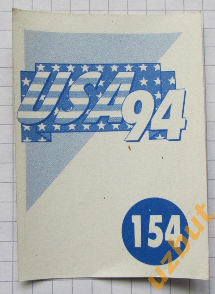 Наклейка Михаэль Шульц Германия № 154 Euroflash ЧМ 1994 США 1