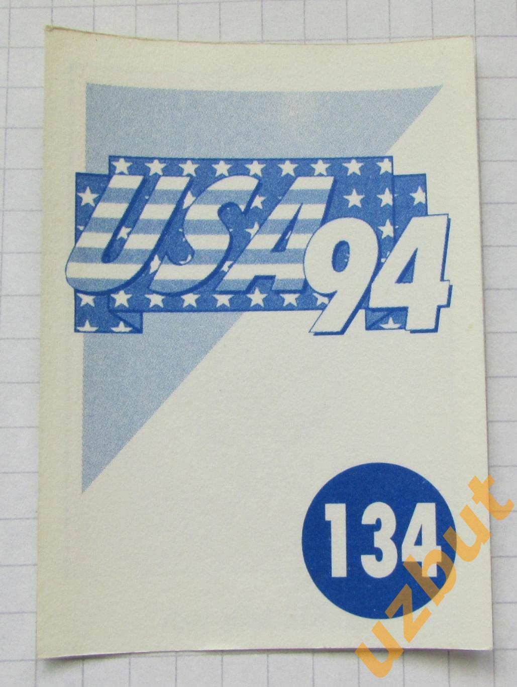 Наклейка Эмиль Мбу Камерун № 134 Euroflash ЧМ 1994 США 1