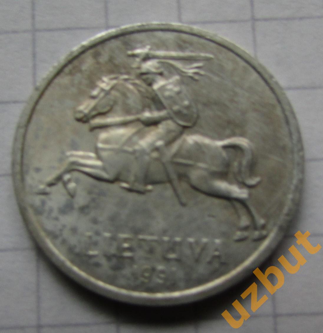 1 цент Литва 1991 г 1