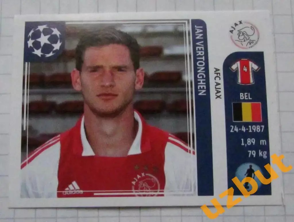 Наклейка № 245 Ренато Аугусто Аякс ЛЧ по футболу 2011-2012 Panini