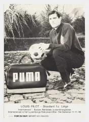 1969 Автограф футболиста Луи Пило (Стандарт Льеж, сб. Люксембурга) Louis Pilot