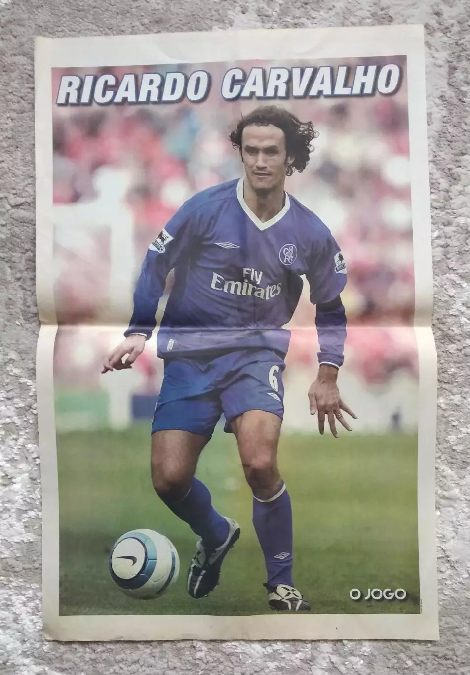 Футбол Плакат - постер Рикардо Карвальо (Португалия) Челси /O Jogo/