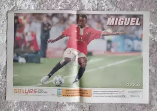 Футбол Плакат - постер Луиш Мигел Монтейру (Португалия) Бенфика /O Jogo/