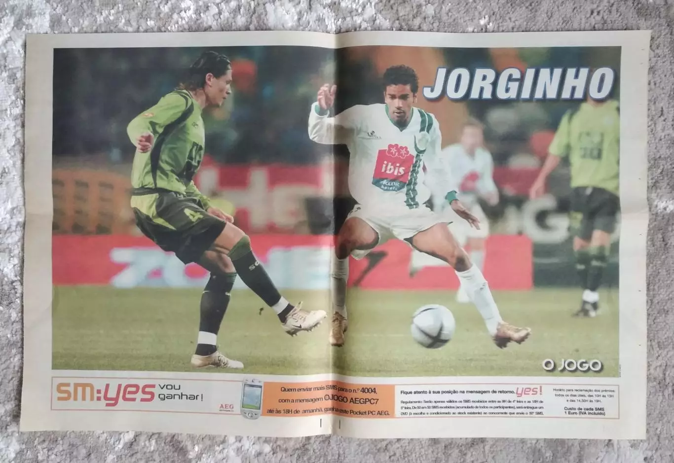 Футбол Плакат - постер Жоржиньо Спортинг Португалия /O Jogo/