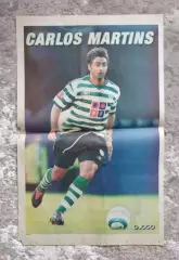 Футбол Плакат - постер Карлуш Мартинш Спортинг Португалия /O Jogo/