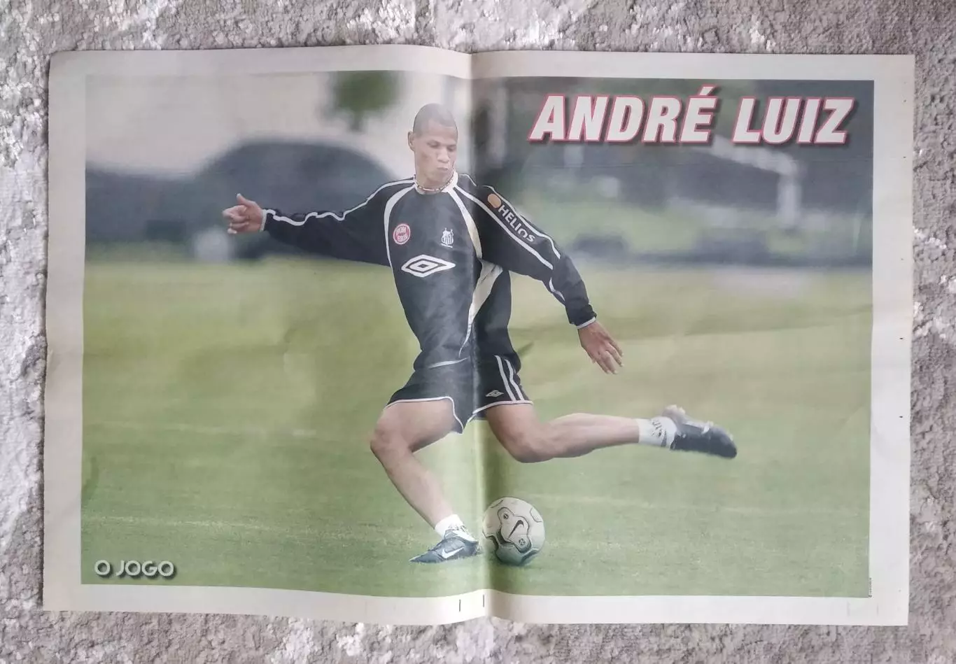 Футбол Плакат - постер Андре Луис Сантос - Бенфика Португалия /O Jogo/