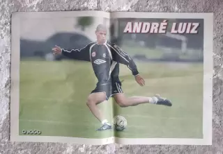 Футбол Плакат - постер Андре Луис Сантос - Бенфика Португалия /O Jogo/