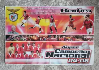 Футбол Большой плакат - Бенфика Лиссабон - Чемпион Португалии 2005 г.