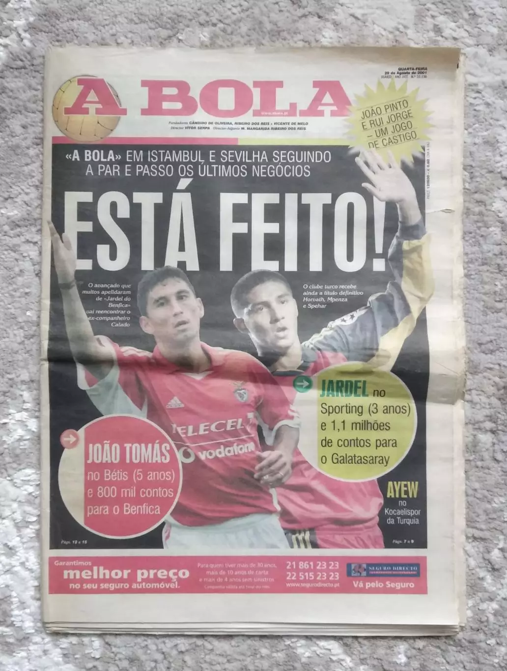 2001 Газета A BOLA (Португалия)