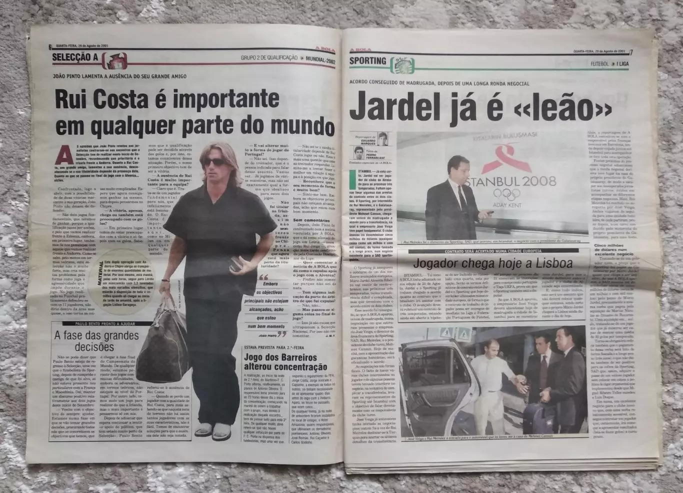 2001 Газета A BOLA (Португалия) 2