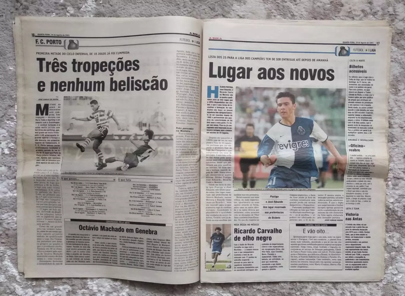2001 Газета A BOLA (Португалия) 3