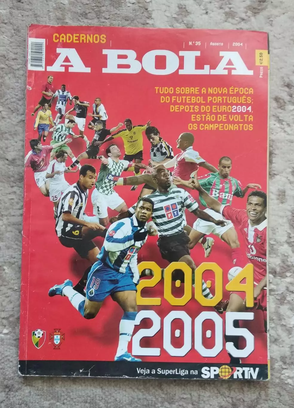 Справочник Чемпионат Португалии по футболу сезон 2004-2005 все Лиги ; A Bola
