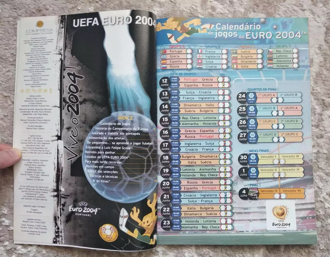 Чемпионат Европы по футболу Евро-2004 в Португалии 1