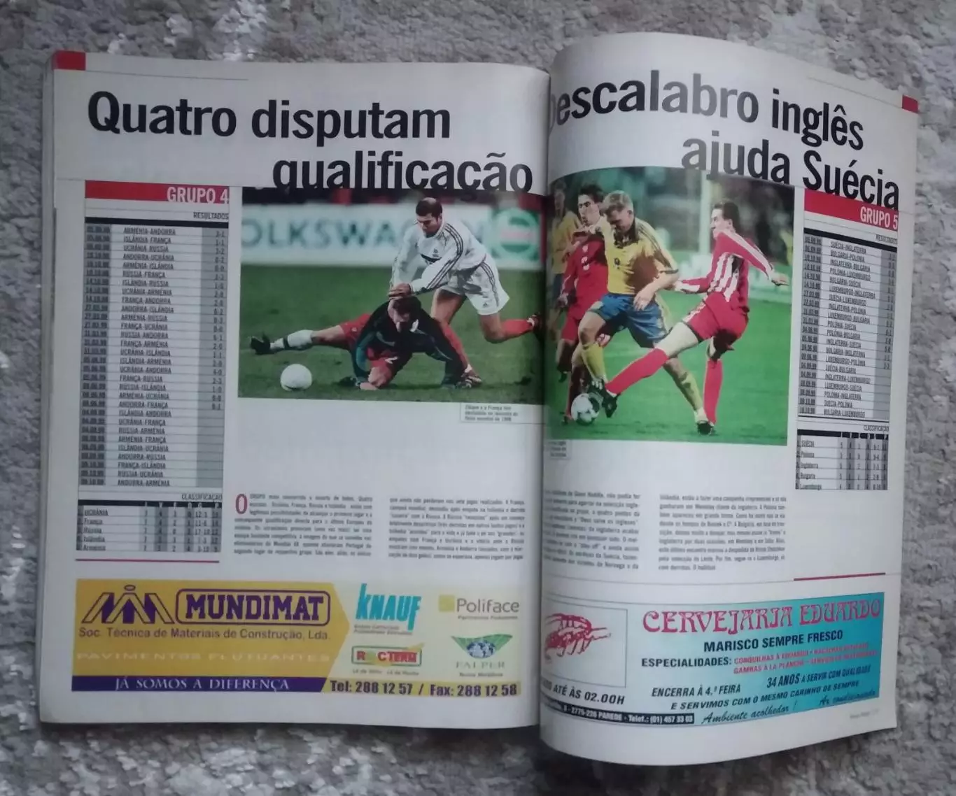 Справочник Журнал Чемпионат Португалии по футболу сезон 1999-2000 все Лиги Recor 7
