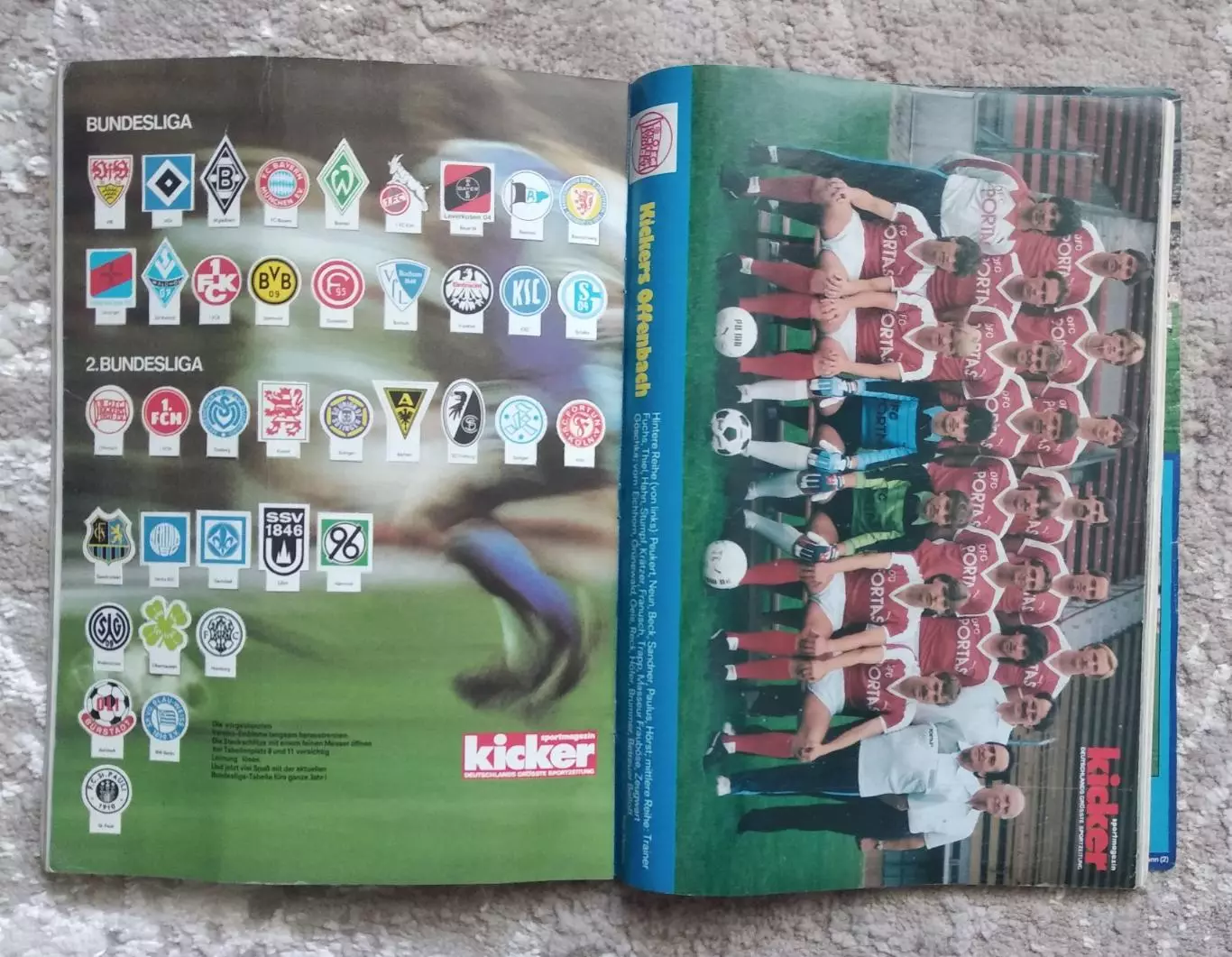 Справочник Kicker (спецвыпуск) Бундеслига сезон 1984-1985 Германия 2