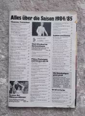 Справочник Kicker (спецвыпуск) Бундеслига сезон 1984-1985 Германия