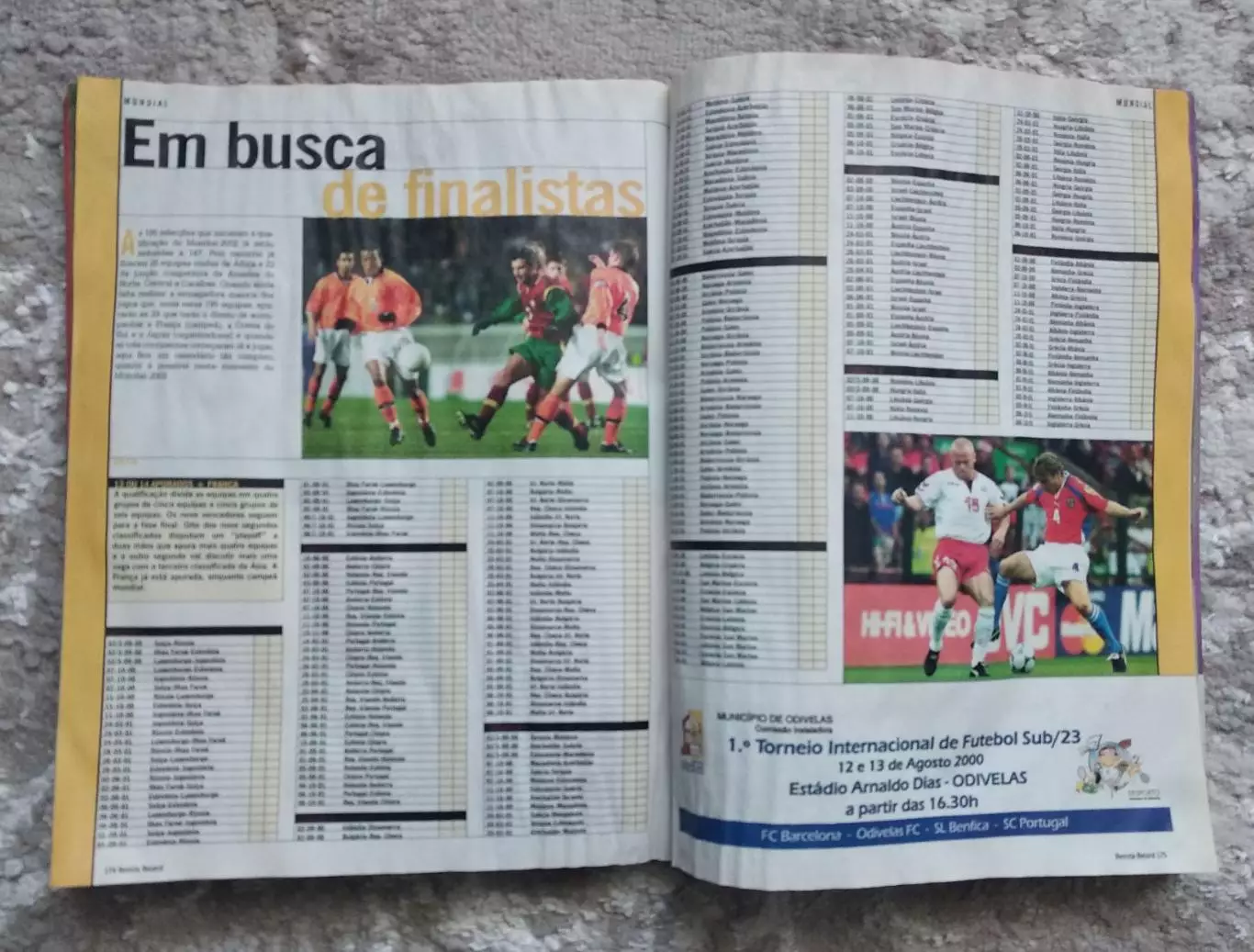 Справочник Чемпионат Португалии по футболу сезон 2000-2001 все Лиги ; Record 6