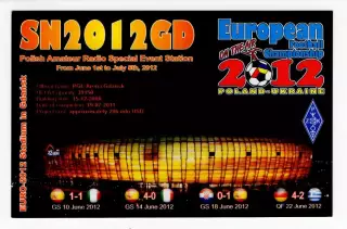 Польша 2012 карточка Чемпионат Европы по футболу Евро-2012 Стадион Гданськ