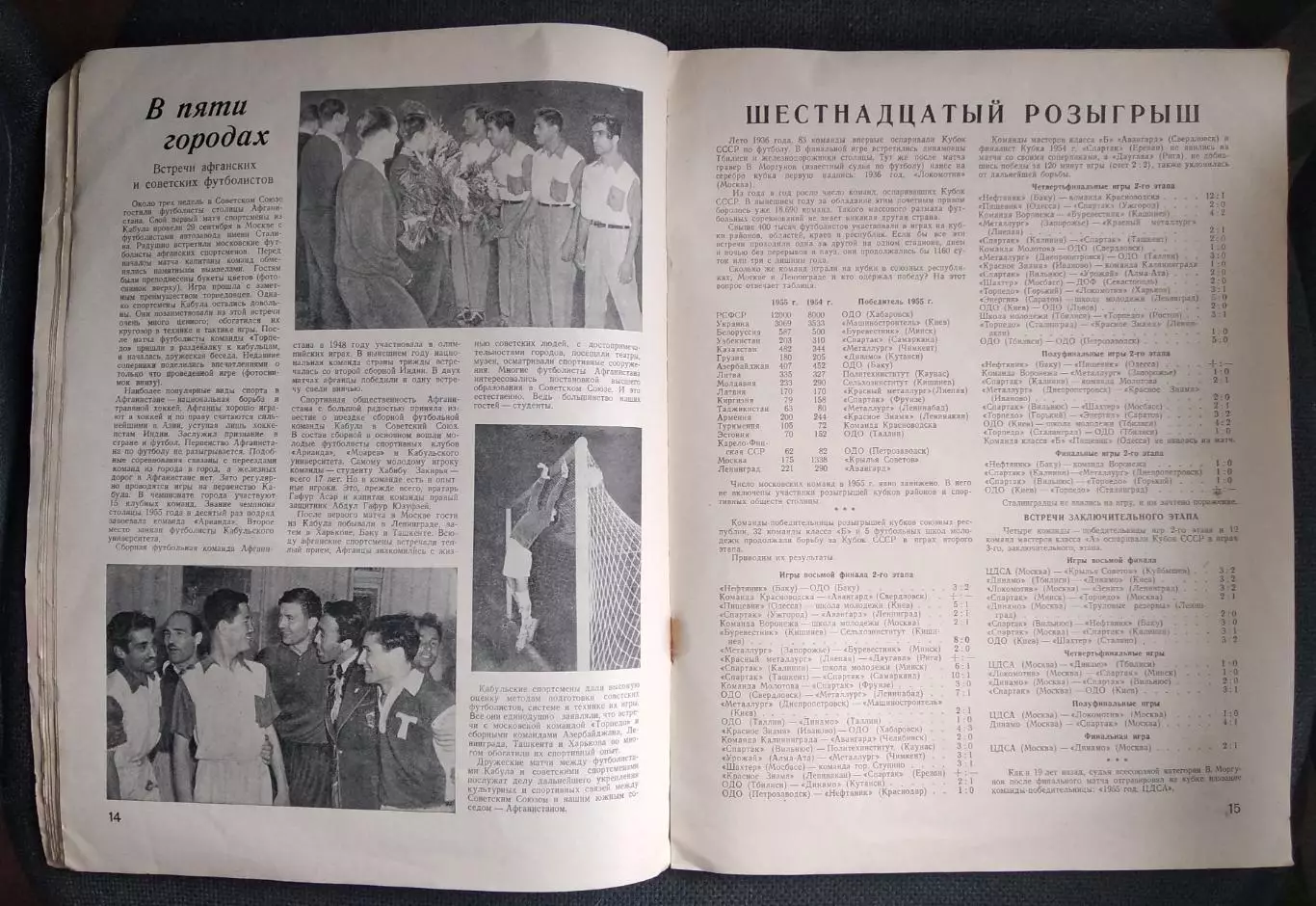 Журнал Спортивные игры№ 6 за 1955 4