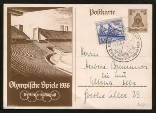 1936 Германия 3-й Рейх ПК Олимпийские игры; СГ Киль Олимпийская регата