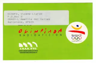 1992 Испания ПК радиообмена Олимпийские игры Барселона-92