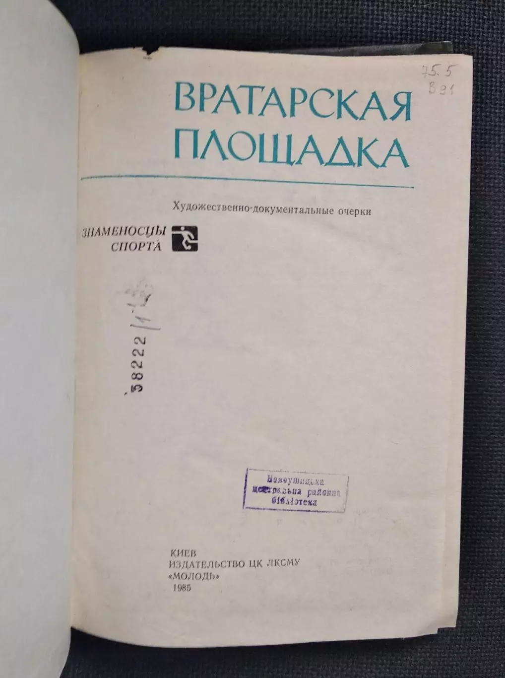 Вратарская площадка 1985 2