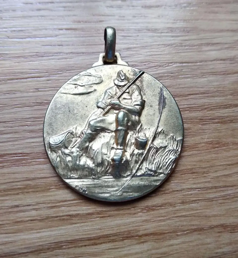 1969 Италия Рыболовный спорт, соревнования по рыбалке, VI трофей Каресса, медаль