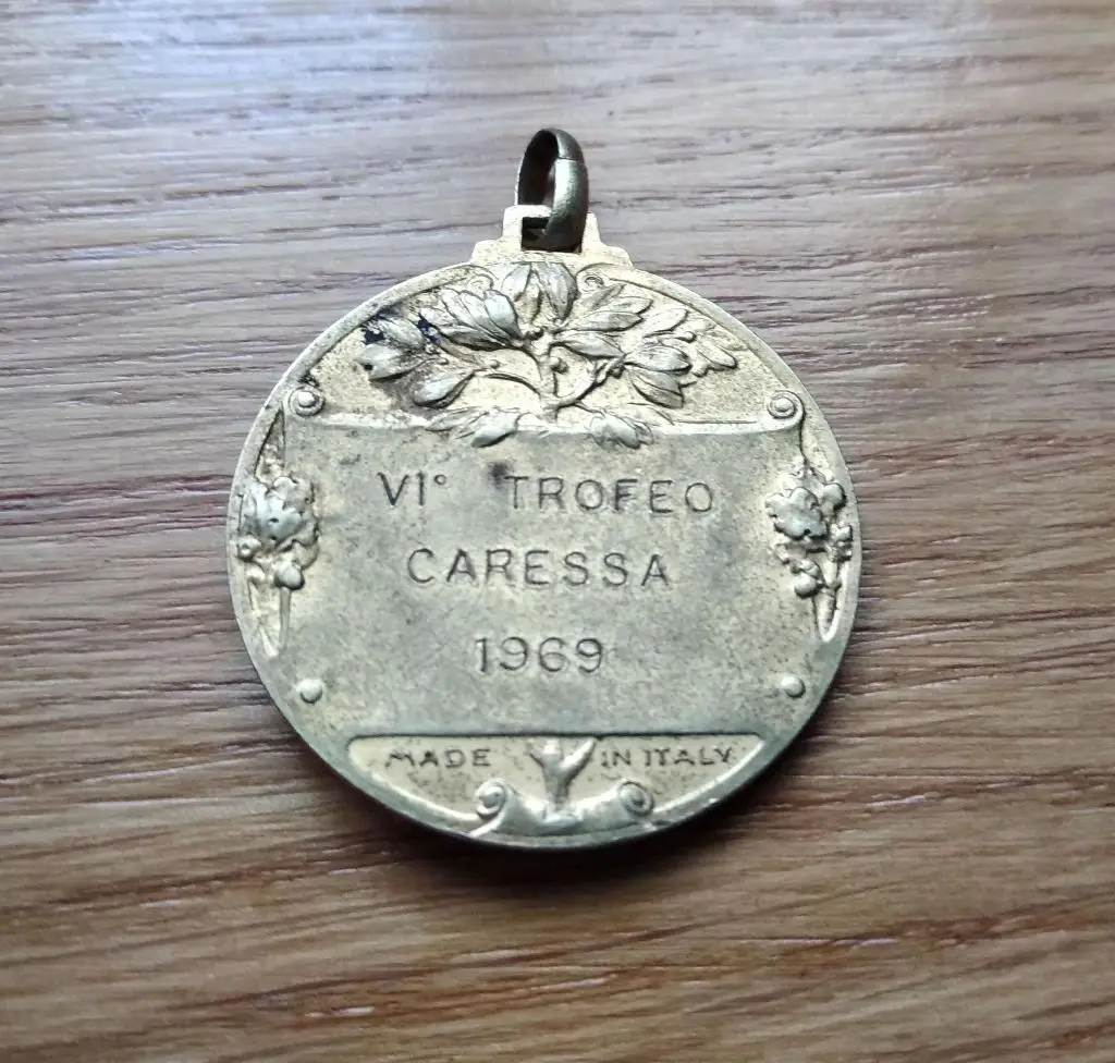 1969 Италия Рыболовный спорт, соревнования по рыбалке, VI трофей Каресса, медаль 1