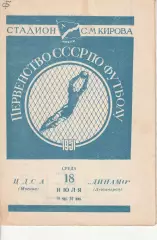 Чемпионат СССР по футболу Динамо Ленинград - ЦДСА 18.07.1951
