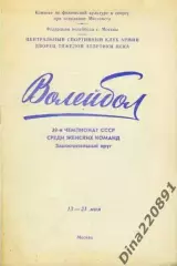 Волейбол. Чемпионат СССР (женщины) Финальный этап. 13-21.05.1977. Москва.