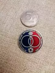 Знак/значок. Футбольный турнир породненных городов Ленинград 1985г.