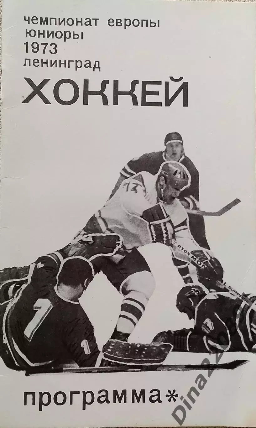 Хоккей. Чемпионат Европы среди юниоров 1973г. Ленинград. программа.