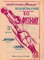 Первенство РСФСР по футболу Иртыш Омск- Химик Кемерово 1964