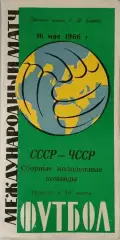 Международная товарищеская встреча молодежных команд СССР - ЧССР 16.05.1966г.