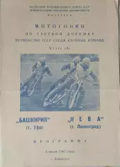 Мотогонки. Первенство СССР Нева Ленинград - Башкирия Уфа 04.07.1967